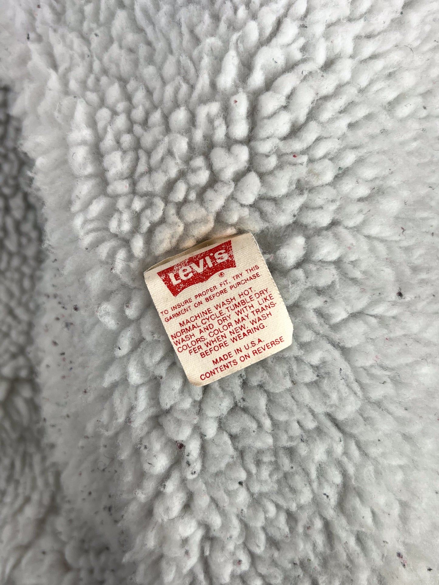 Levi's Sherpa Jacket Made in USA anni '80