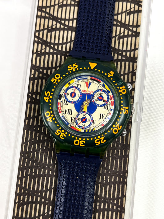 Swatch Aqua Chrono "Big Blue" SBN101 1994