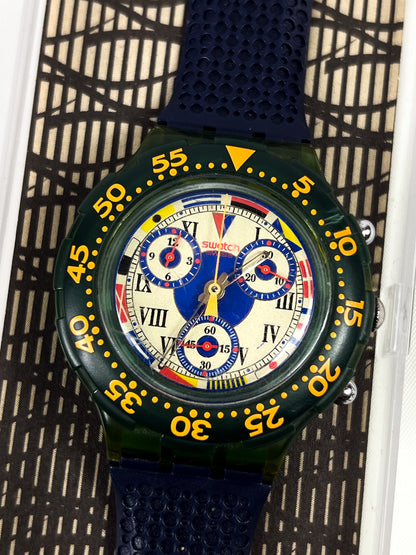 Swatch Aqua Chrono "Big Blue" SBN101 1994
