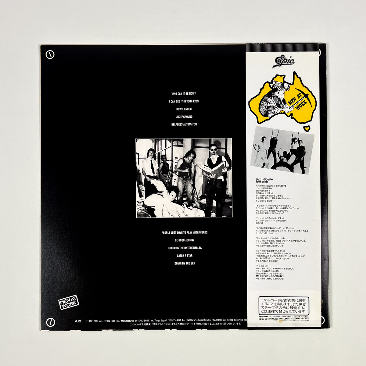 MEN AT WORK – Business As Usual Prima Stampa Giapponese 25·3P-379 1982 OBI