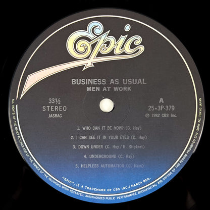 MEN AT WORK – Business As Usual Prima Stampa Giapponese 25·3P-379 1982 OBI