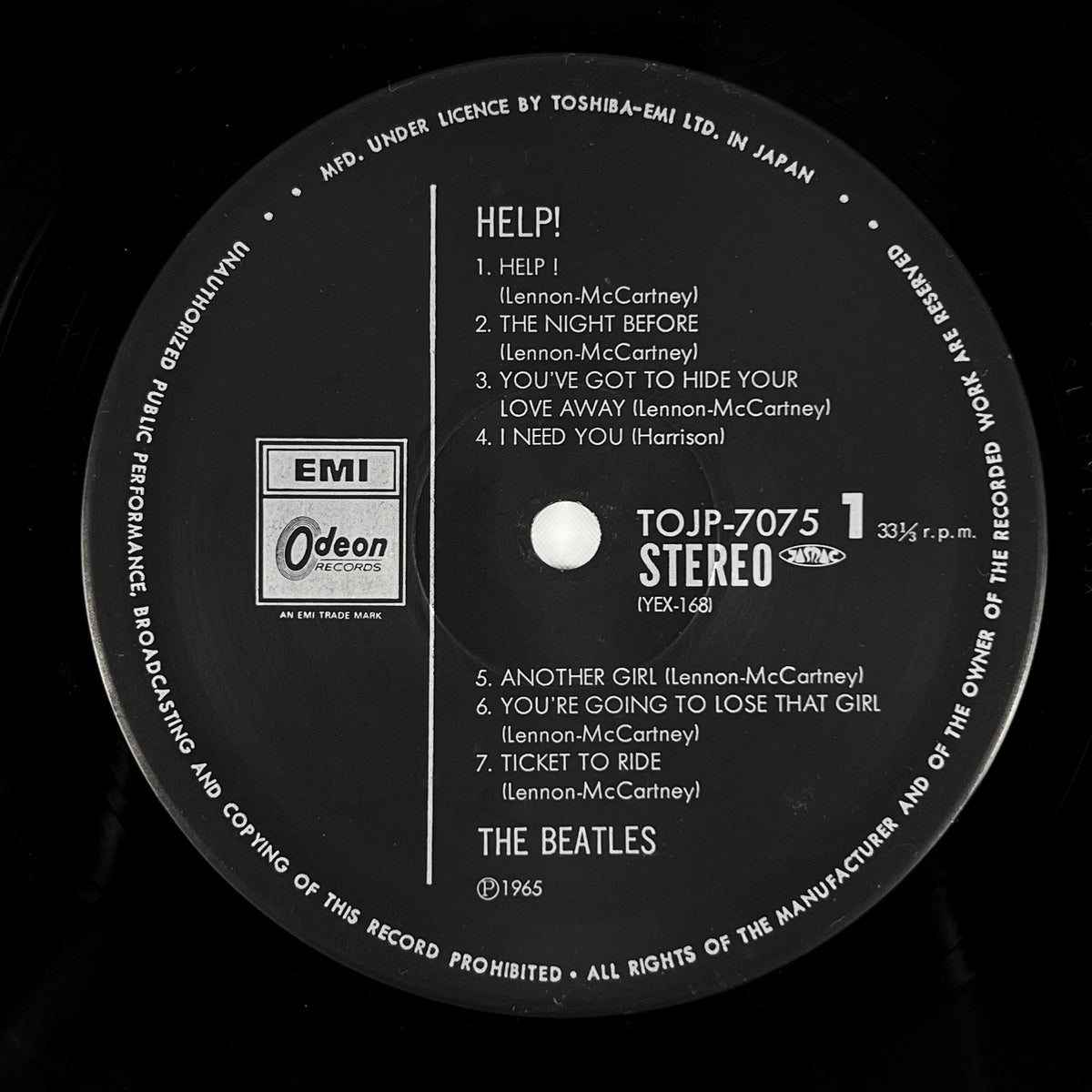 THE BEATLES – Help! Edizione Giapponese 30th Anniversary TOJP-7075 1992 OBI LTD EDITION HIFI
