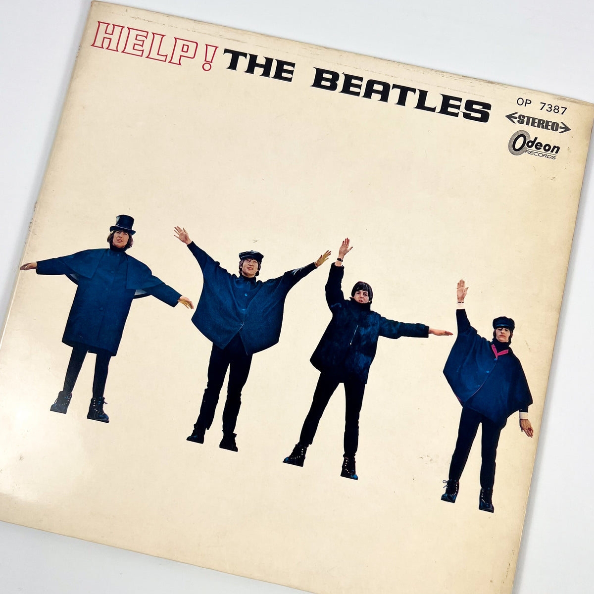 THE BEATLES – Help! Japanische Erstpressung OP-7387 1965 Rotes Vinyl