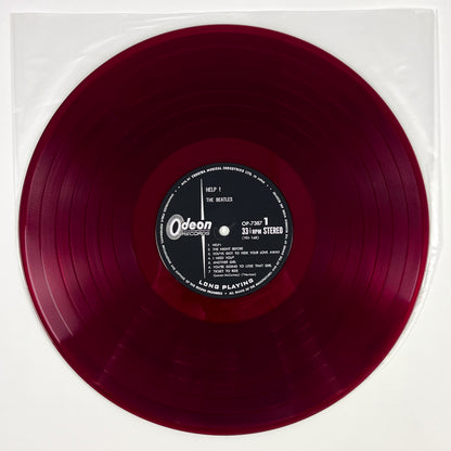 THE BEATLES – Help! Japanische Erstpressung OP-7387 1965 Rotes Vinyl