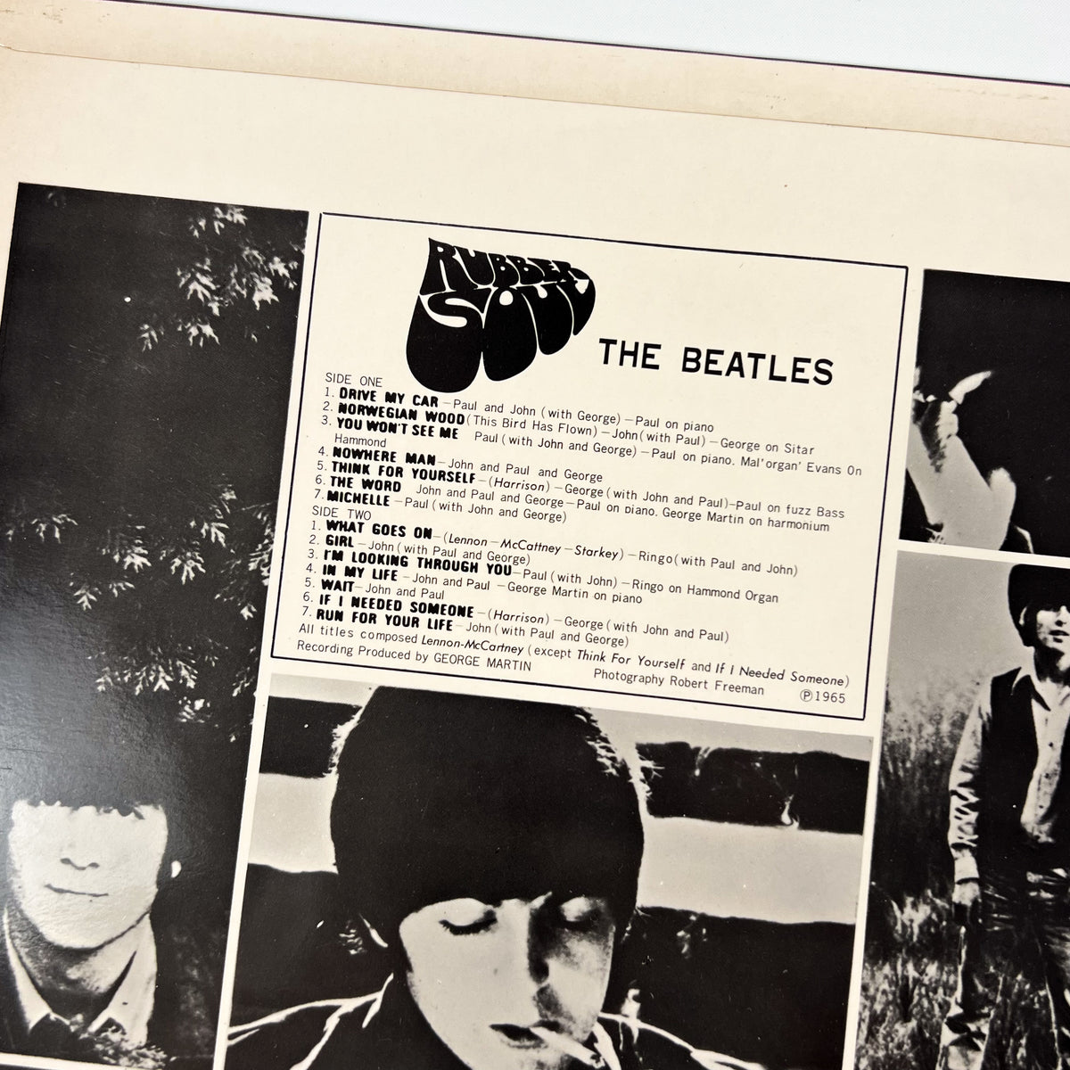 THE BEATLES – Rubber Soul Stampa Giapponese AP-8156 1970 OBI