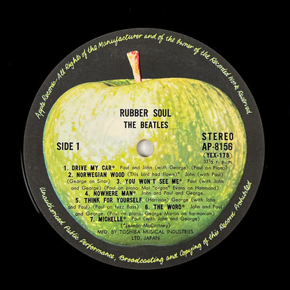THE BEATLES – Rubber Soul Stampa Giapponese AP-8156 1970 OBI