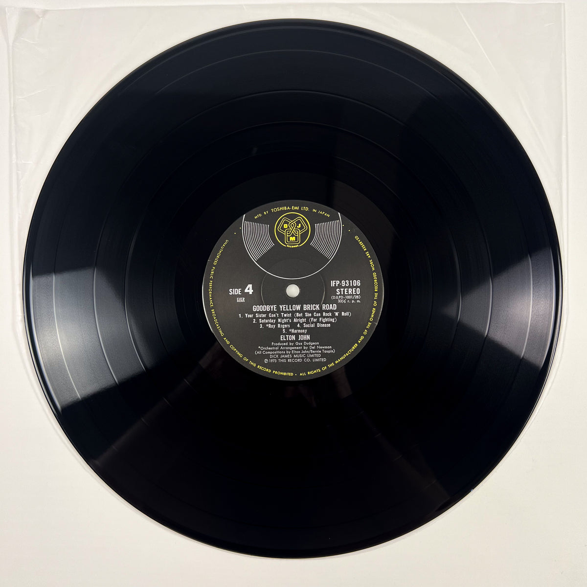 ELTON JOHN – Goodbye Yellow Brick Road Japanese Pressing IFP-93105B 1974 OBI 2LP