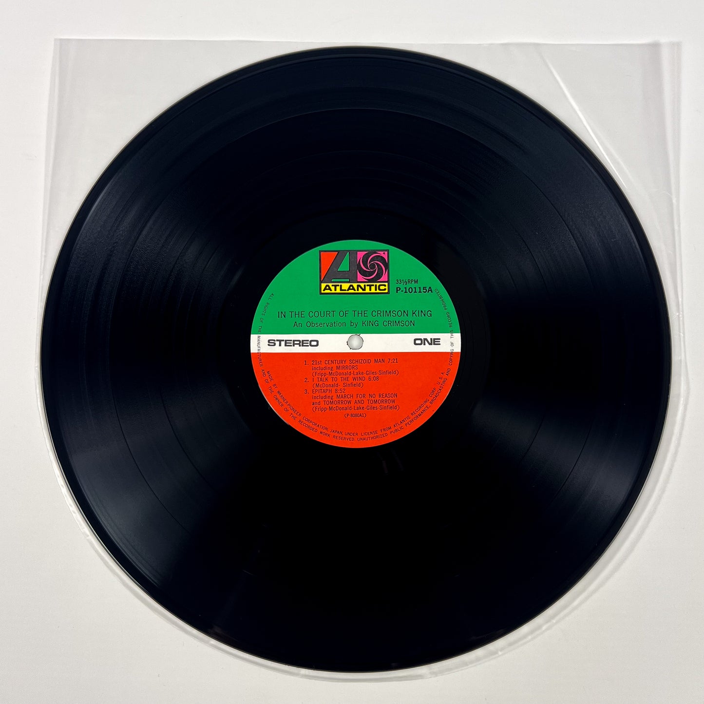 KING CRIMSON – In The Court Of The Crimson King - Stampa Giapponese – Atlantic P-10115A Gatefold 1971