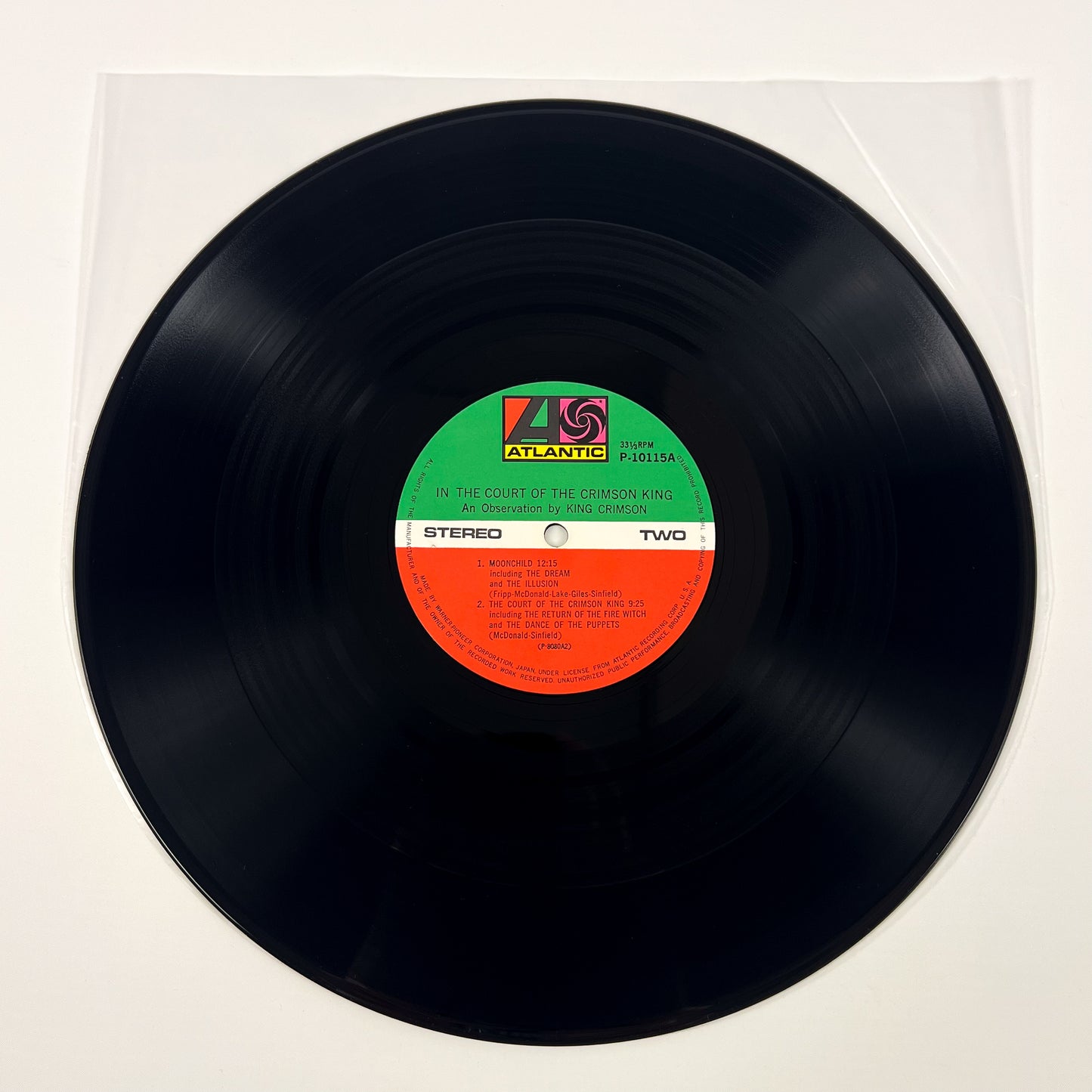 KING CRIMSON – In The Court Of The Crimson King - Stampa Giapponese – Atlantic P-10115A Gatefold 1971