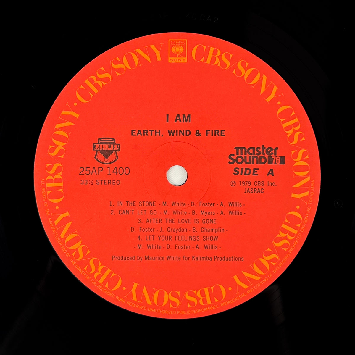 EARTH, WIND & FIRE – I Am First Japanese Pressing Master Sound 25AP 1400 1979 OBI