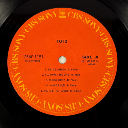 TOTO – Toto 1ª Edizione Giapponese – CBS/Sony 25AP-1151 1978
