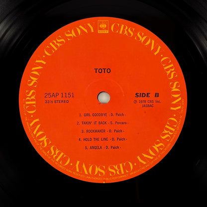 TOTO – Toto 1ª Edizione Giapponese – CBS/Sony 25AP-1151 1978