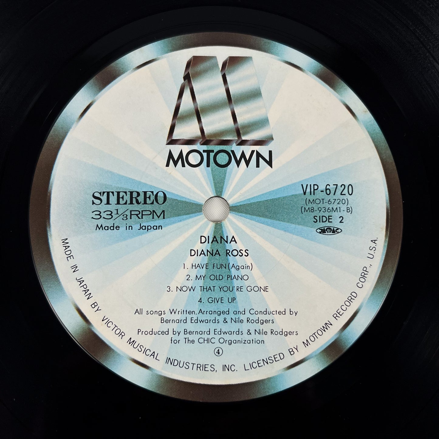 DIANA ROSS – Diana 1ª Edizione Giapponese – Motown VIP-6720 1980