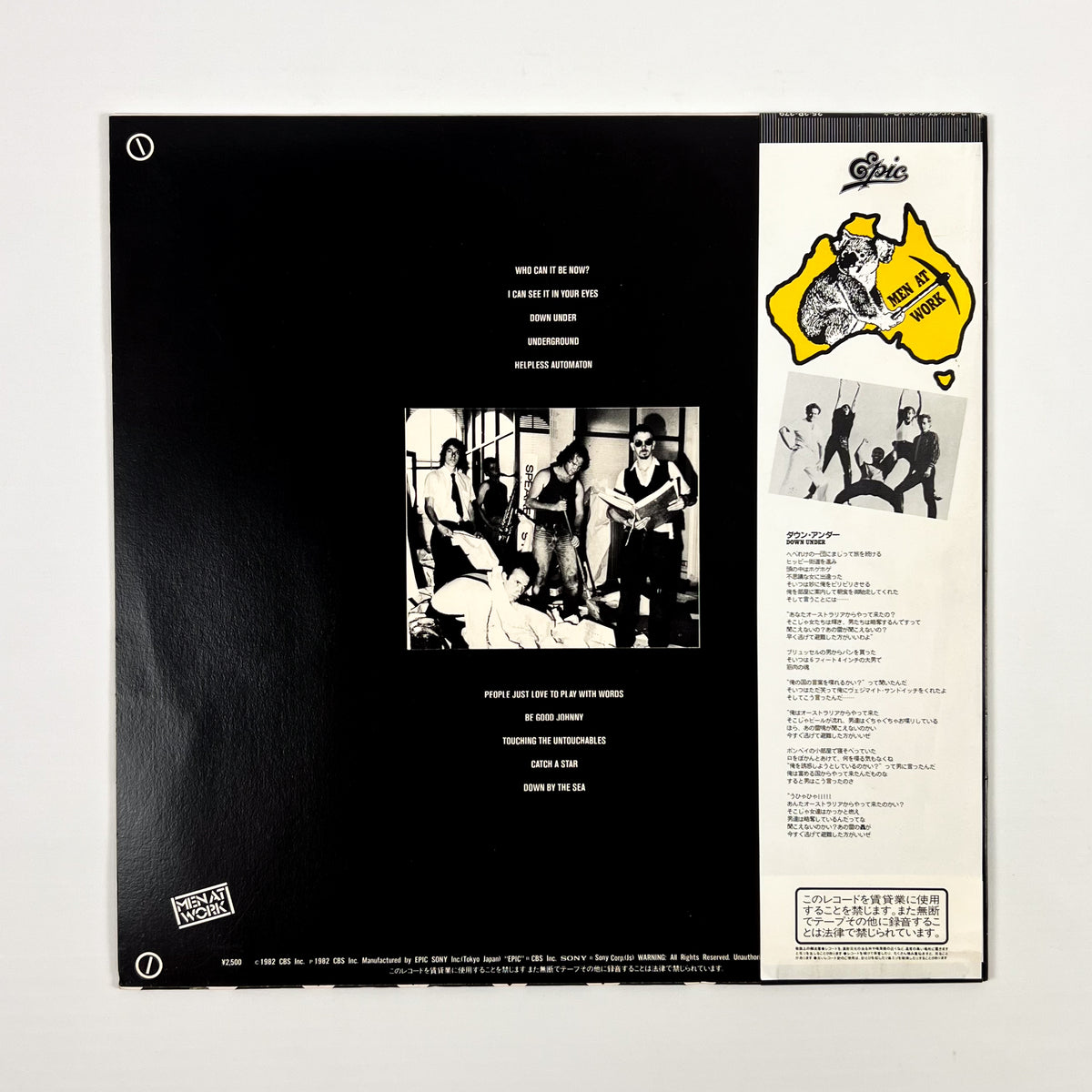 MEN AT WORK – Business As Usual First Japanese Pressing 25·3P-379 1982 OBI