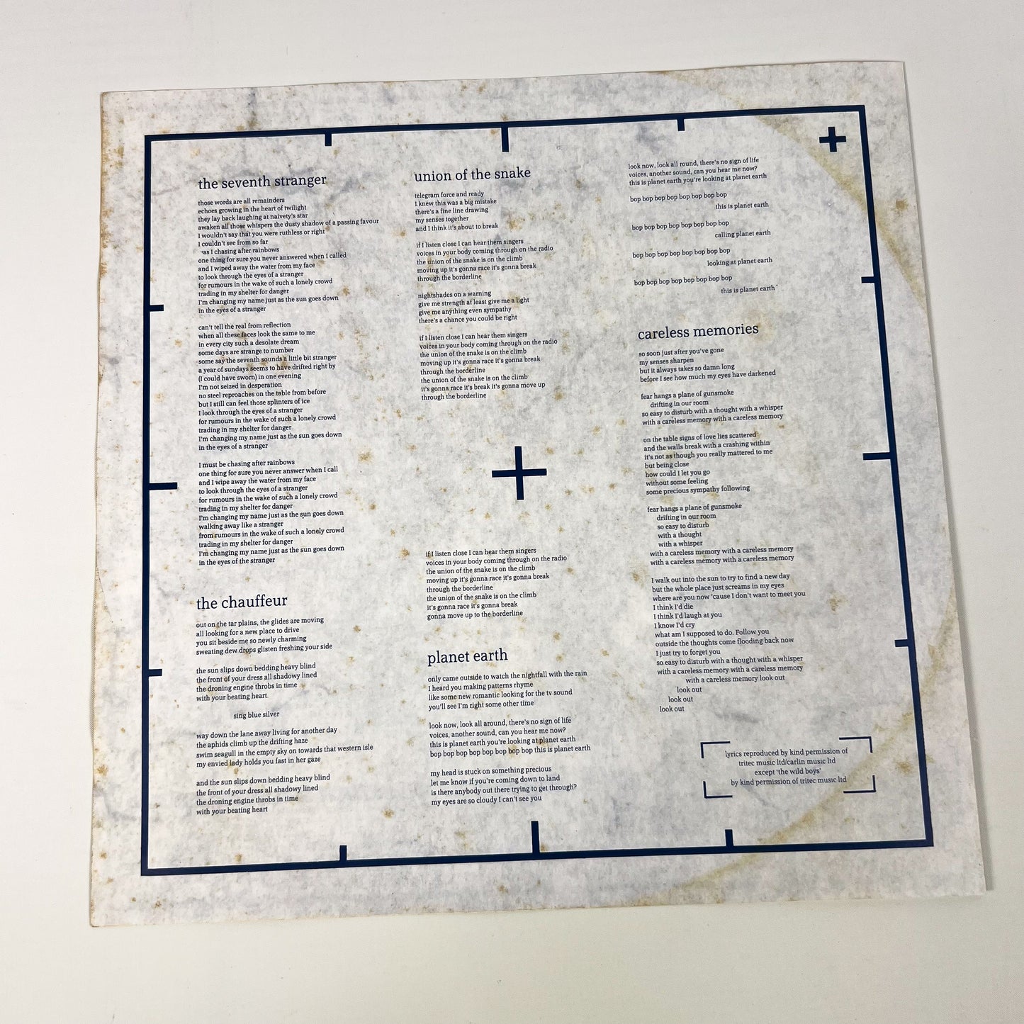 DURAN DURAN – Arena 1ª Edizione Giapponese – EMI EMS-91095 1984