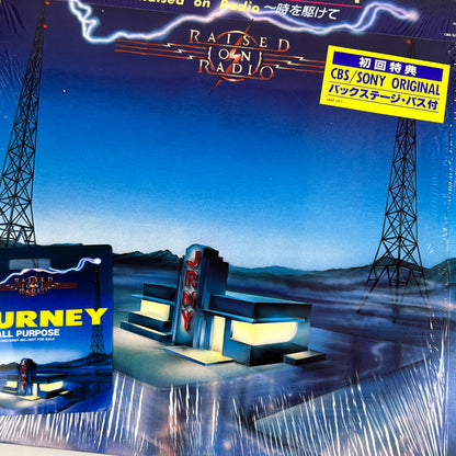 JOURNEY – Raised On Radio First Japanese Pressing 28AP 3177 1986 OBI SHRINK BACKSTAGE PASS