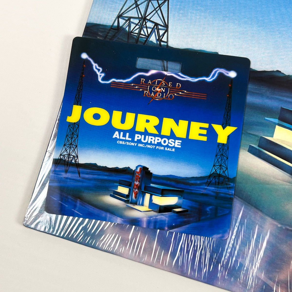 JOURNEY – Raised On Radio First Japanese Pressing 28AP 3177 1986 OBI SHRINK BACKSTAGE PASS
