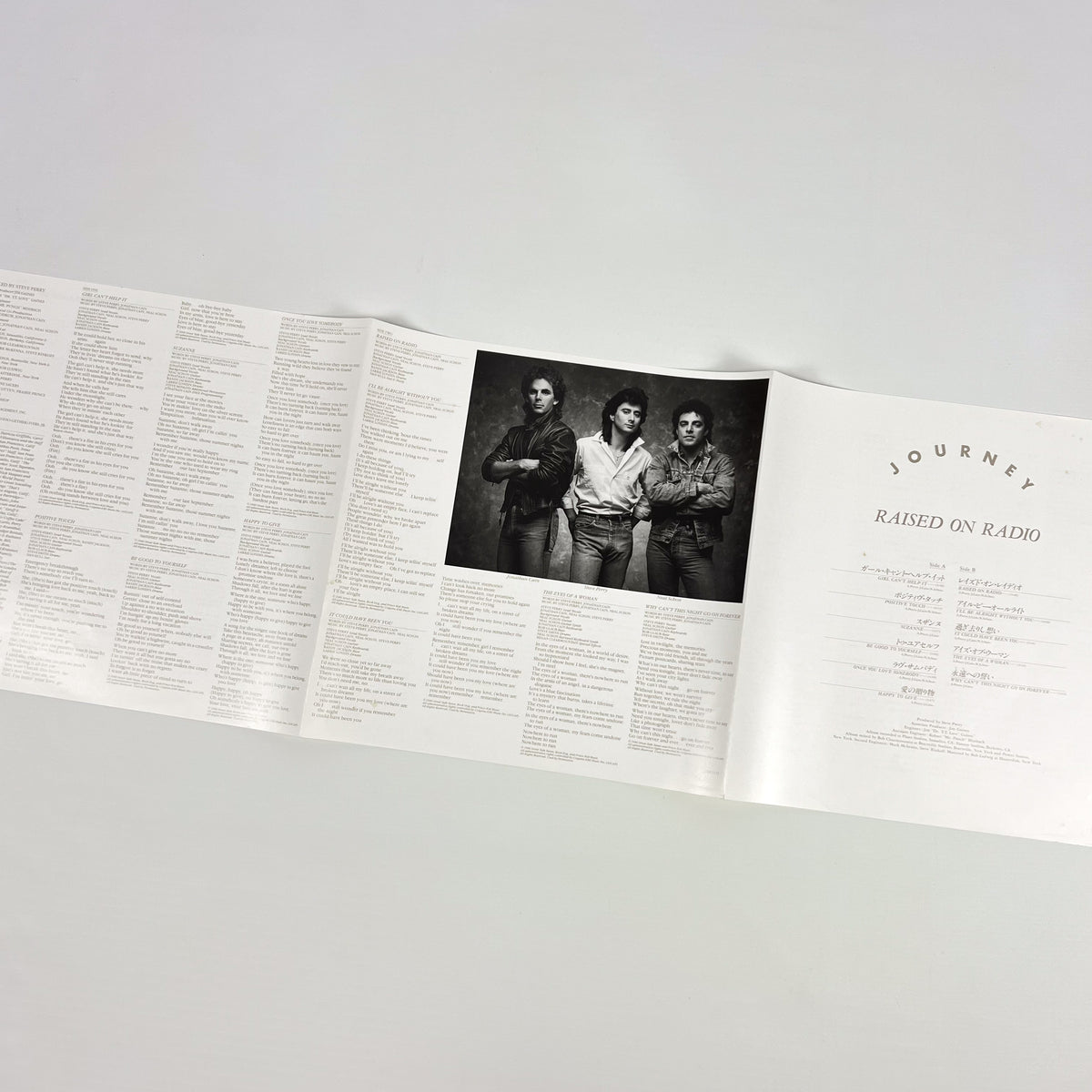 JOURNEY – Raised On Radio First Japanese Pressing 28AP 3177 1986 OBI SHRINK BACKSTAGE PASS