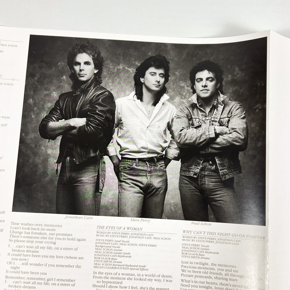JOURNEY – Raised On Radio First Japanese Pressing 28AP 3177 1986 OBI SHRINK BACKSTAGE PASS