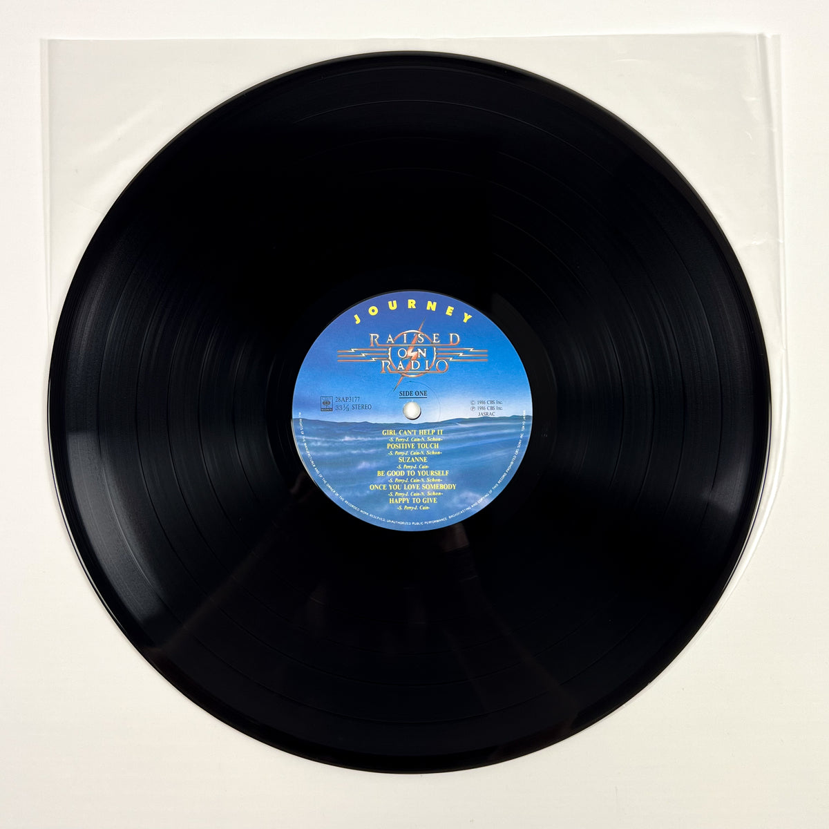 JOURNEY – Raised On Radio First Japanese Pressing 28AP 3177 1986 OBI SHRINK BACKSTAGE PASS