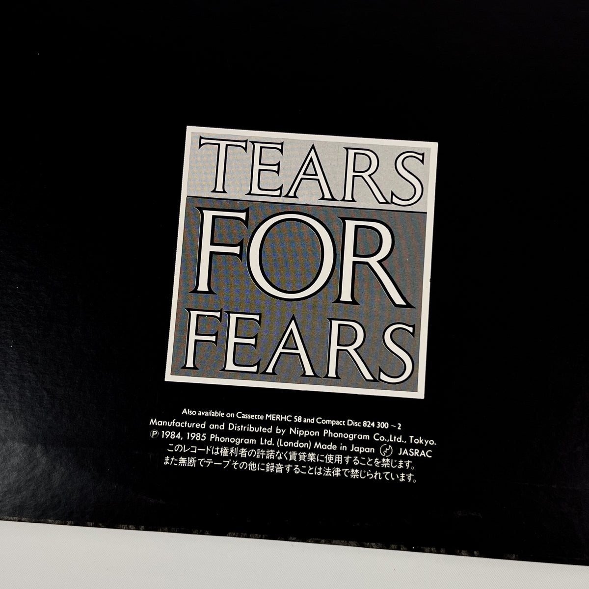 TEARS FOR FEARS – Songs From The Big Chair First Japanese Pressing 25PP-157 1985 OBI JVC Supervinyl