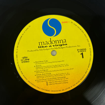 MADONNA – Like a Virgin 1ª Edizione Giapponese – Warner Pioneer P-13033 1984