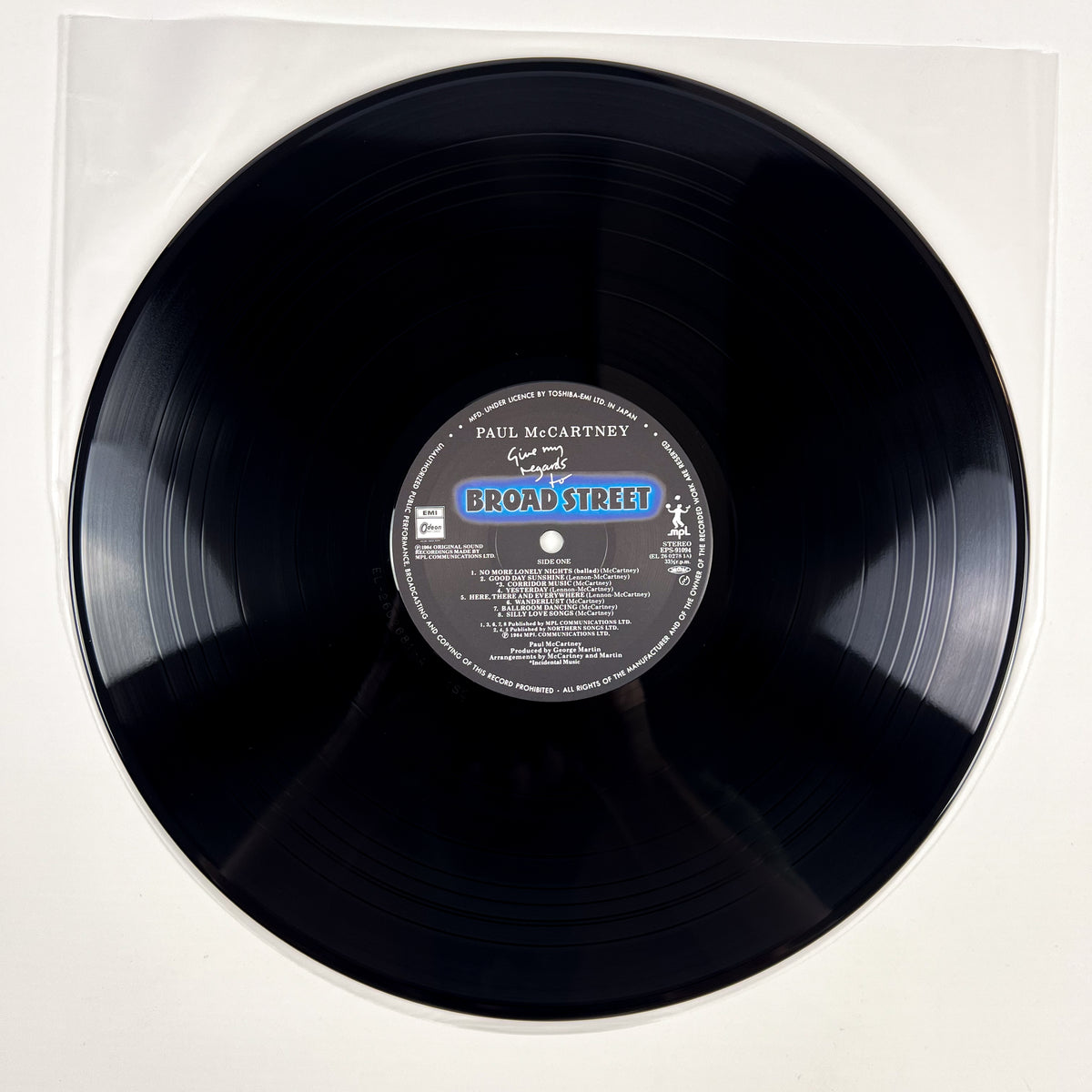 PAUL McCARTNEY – Give My Regards To Broad Street Prima Stampa Giapponese EPS-91094 1984 OBI POSTER