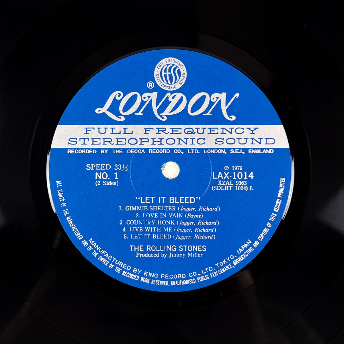 THE ROLLING STONES – Let It Bleed Impresión japonesa LAX-1014 1978 LIBRETO