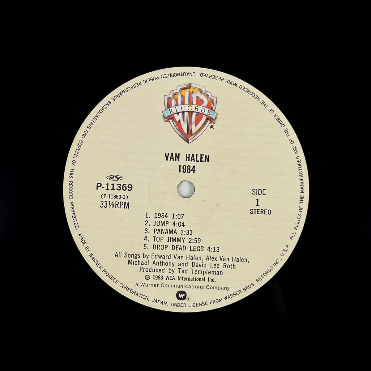 VAN HALEN – 1984 Prima Stampa Giapponese P-11369 1984 OBI