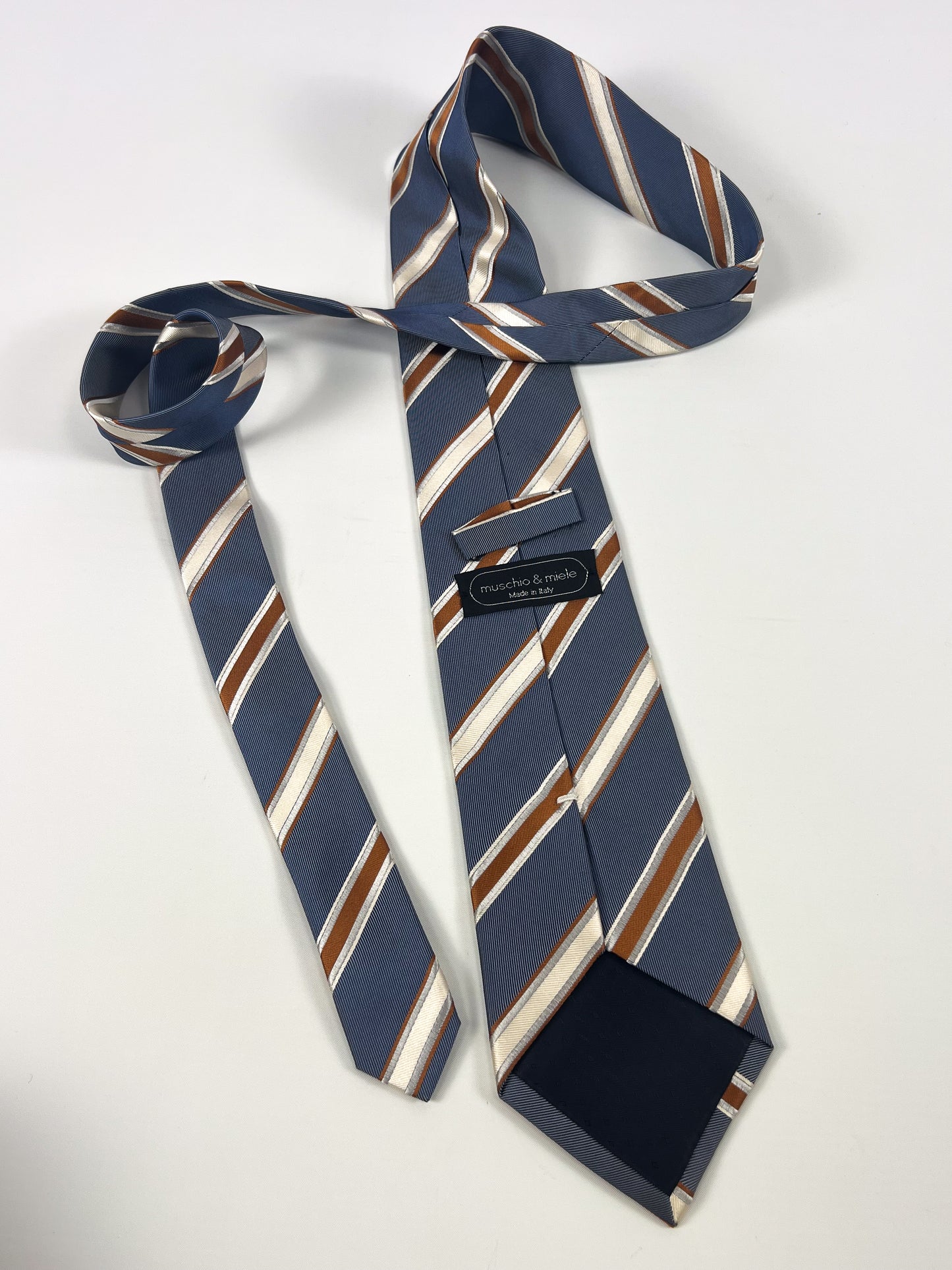 '70s Moss & Honey Regimental Tie