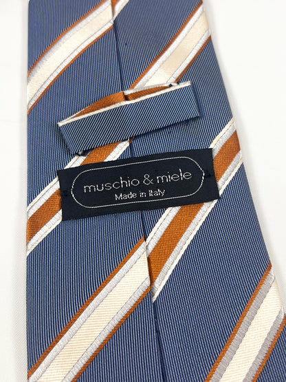 '70s Moss & Honey Regimental Tie