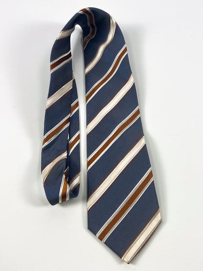 '70s Moss & Honey Regimental Tie