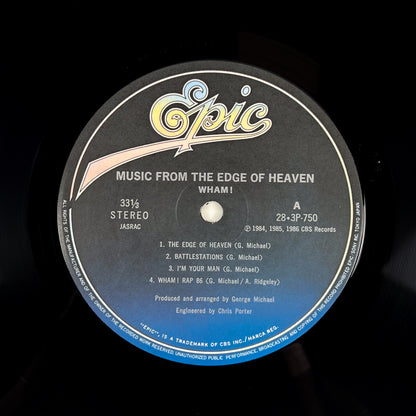WHAM! – Music From The Edge Of Heaven Primera Impresión Japonesa 28·3P-750 1986 OBI