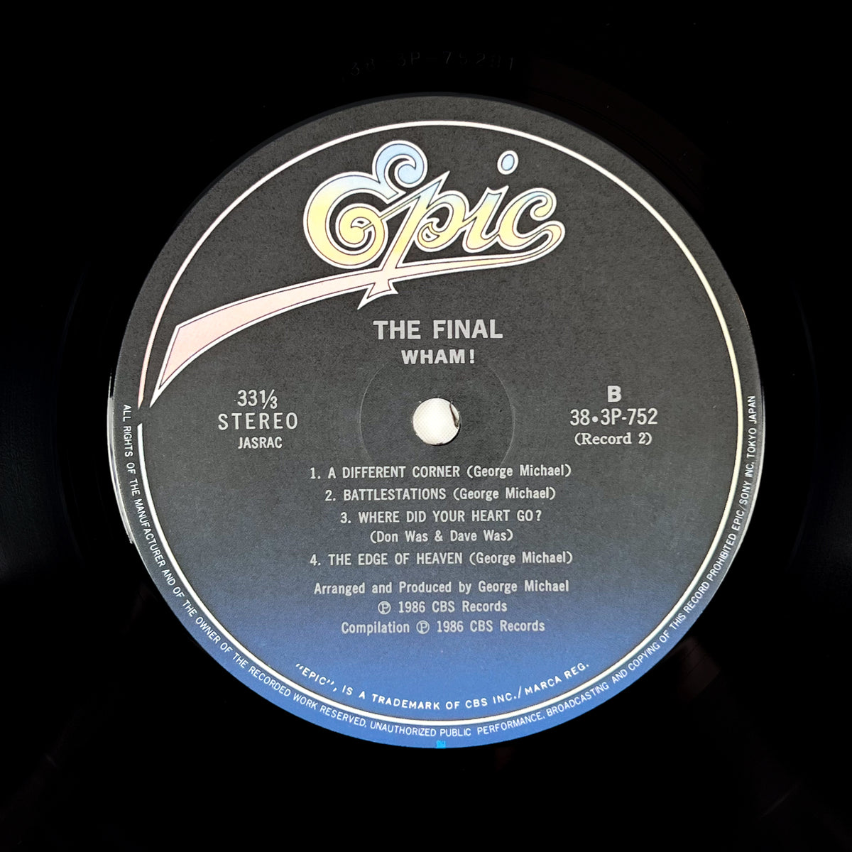 WHAM! – The Final Prima Stampa Giapponese 2LP 38·3P-751~2 1986 OBI SHRINK