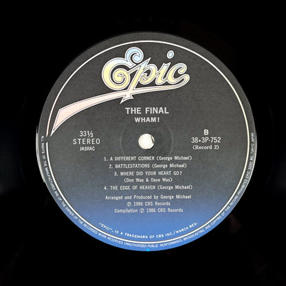WHAM! – The Final Prima Stampa Giapponese 2LP 38·3P-751~2 1986 OBI SHRINK