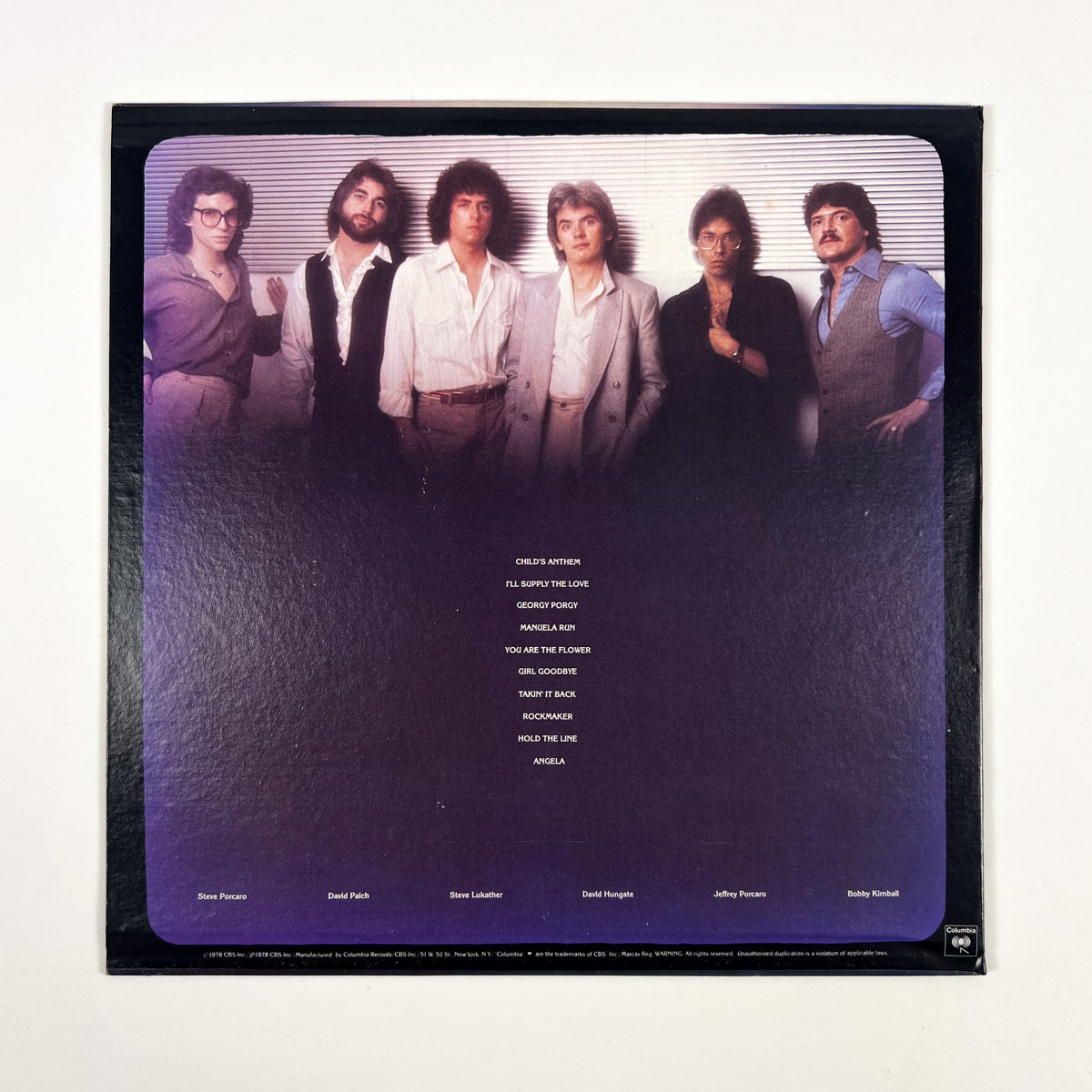 TOTO – Toto Prima Stampa USA JC 35317 1978 Hype Sticker