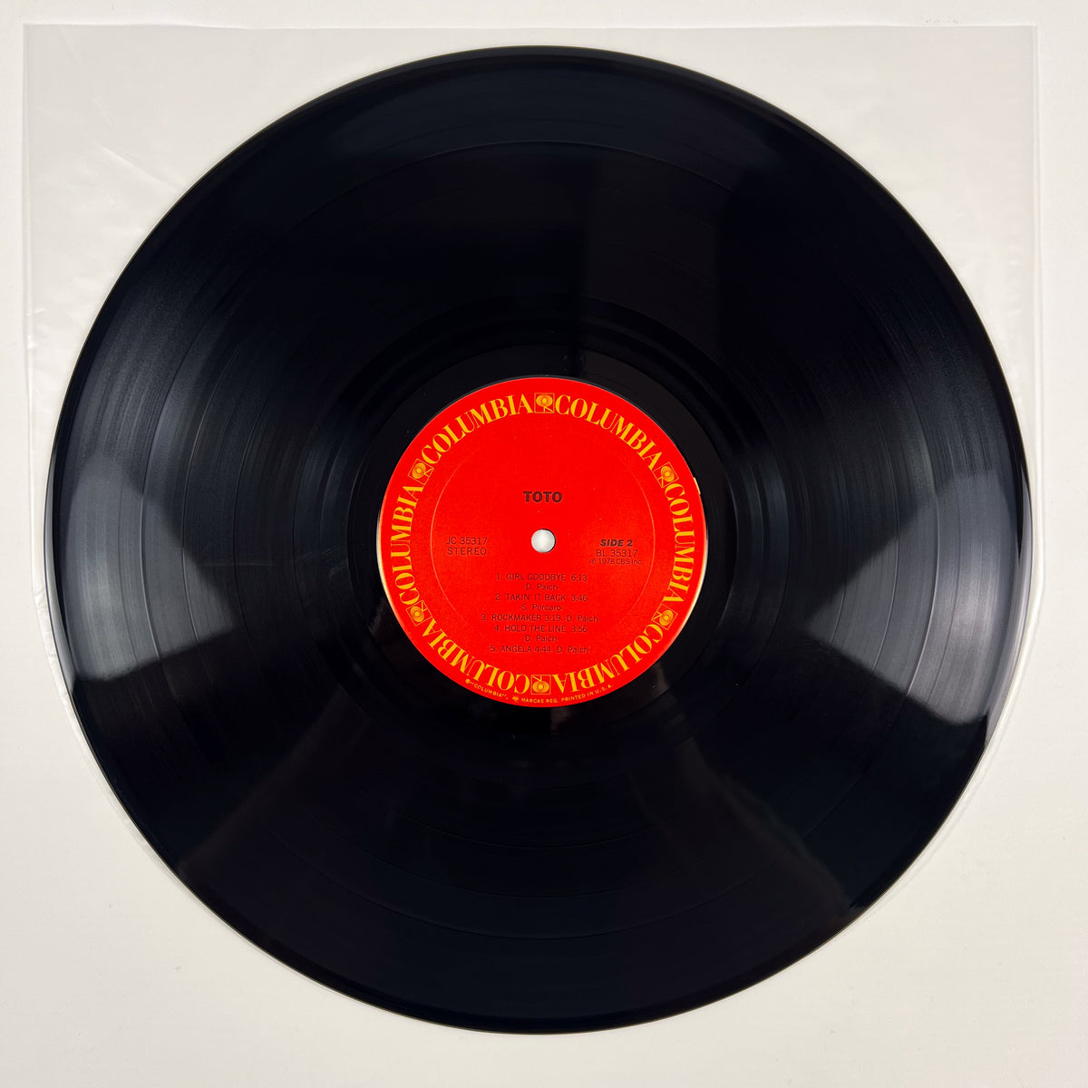 TOTO – Toto Prima Stampa USA JC 35317 1978 Hype Sticker