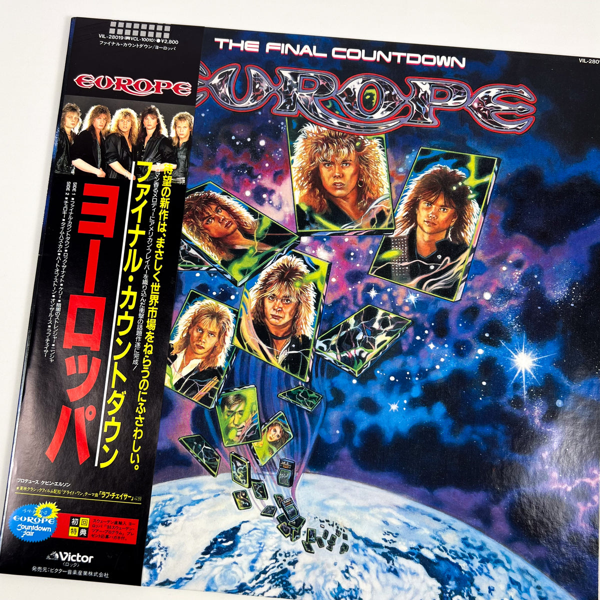 EUROPE – The Final Countdown Première impression japonaise VIL-28019 1986 OBI Translucide