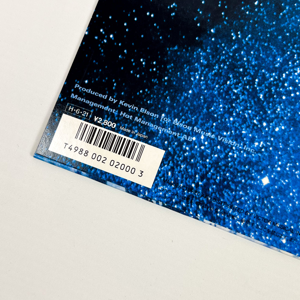 EUROPE – The Final Countdown Première impression japonaise VIL-28019 1986 OBI Translucide