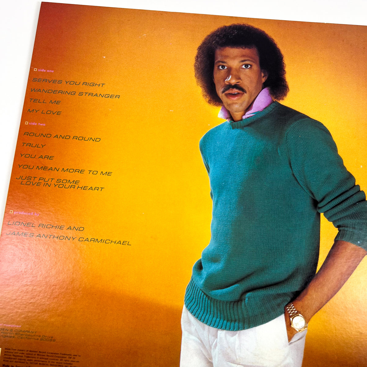 LIONEL RICHIE – Lionel Richie Stampa Giapponese VIL-6011 1983 OBI Translucent