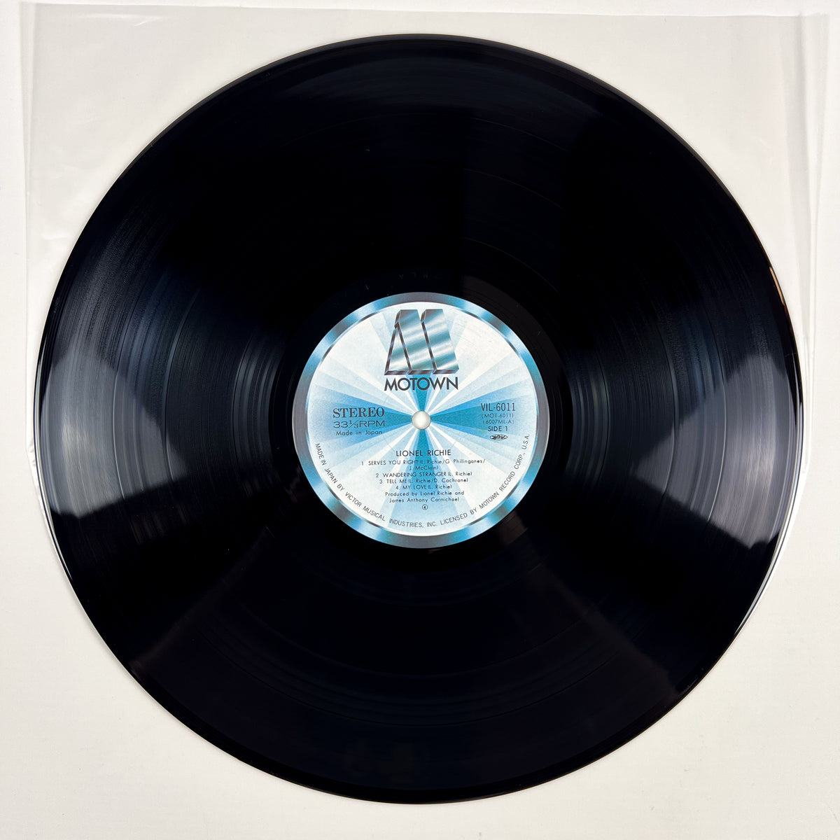 LIONEL RICHIE – Lionel Richie Stampa Giapponese VIL-6011 1983 OBI Translucent
