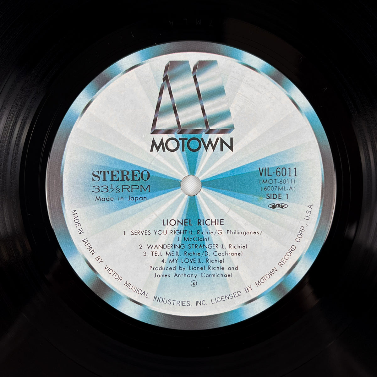 LIONEL RICHIE – Lionel Richie Stampa Giapponese VIL-6011 1983 OBI Translucent