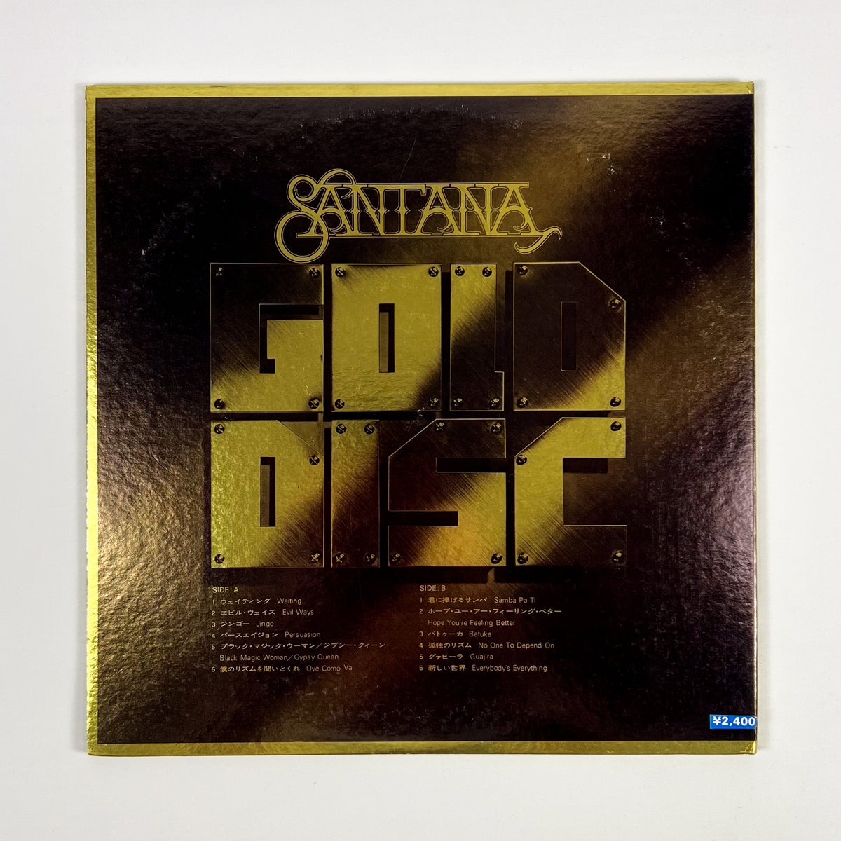 SANTANA – Santana Gold Disc Prima Stampa Giapponese SOPN-16 1973 OBI