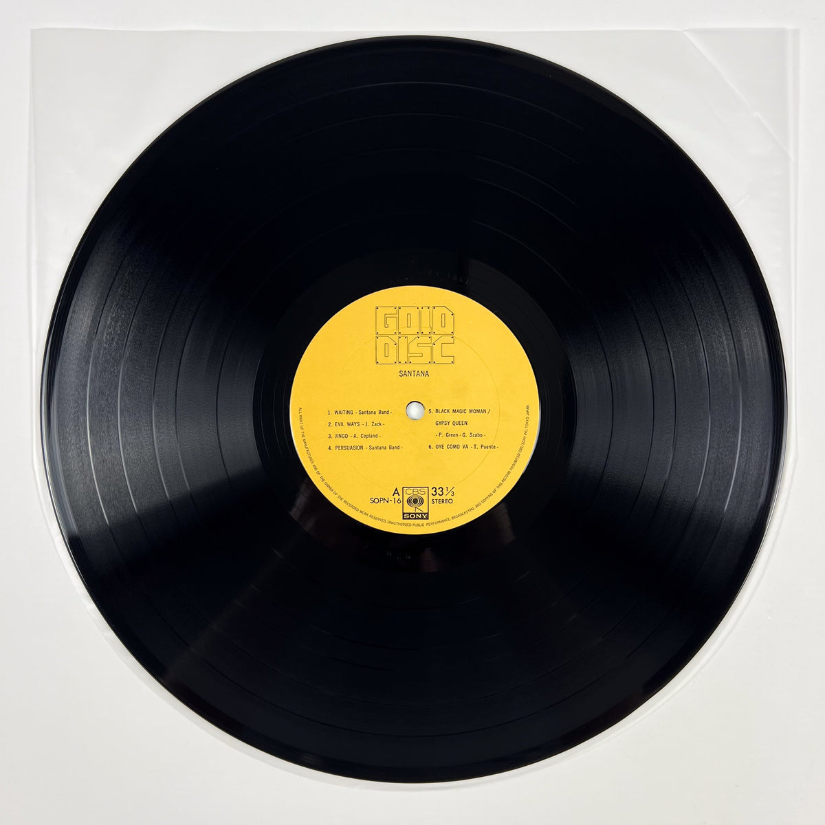 SANTANA – Santana Gold Disc Prima Stampa Giapponese SOPN-16 1973 OBI