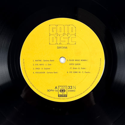 SANTANA – Santana Gold Disc Prima Stampa Giapponese SOPN-16 1973 OBI