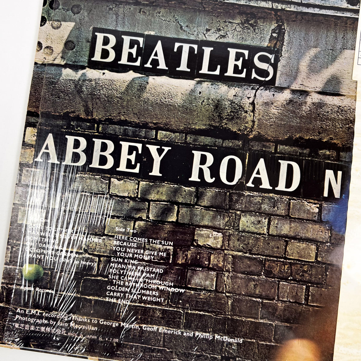 THE BEATLES – Abbey Road Prima Stampa Giapponese AP-8815 1969 Red Vinyl OBI SHRINK