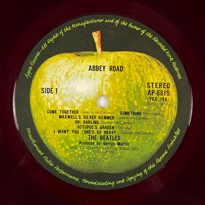 THE BEATLES – Abbey Road Prima Stampa Giapponese AP-8815 1969 Red Vinyl OBI SHRINK