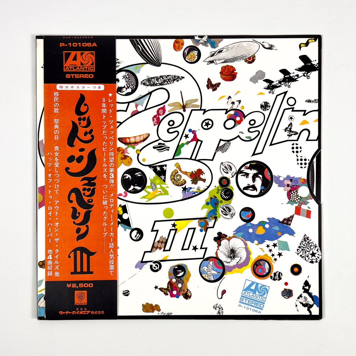LED ZEPPELIN - Led Zeppelin III Impresión Japonesa - Atlantic P-10106A 1976 PÓSTER