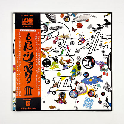 LED ZEPPELIN - Led Zeppelin III Impresión Japonesa - Atlantic P-10106A 1976 PÓSTER