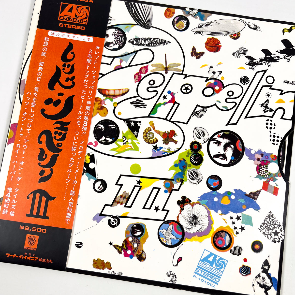 LED ZEPPELIN - Led Zeppelin III Impresión Japonesa - Atlantic P-10106A 1976 PÓSTER